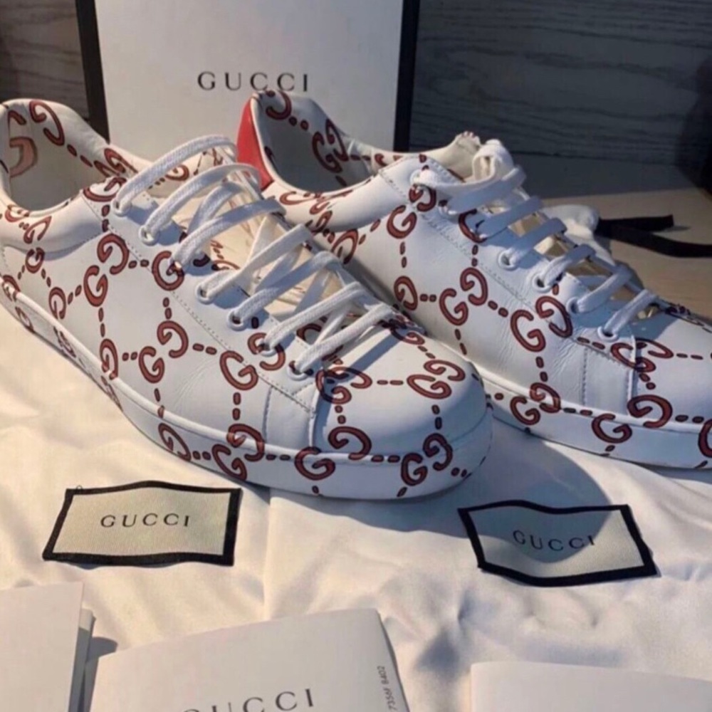 Gucci Ace GG Motif Sneakers